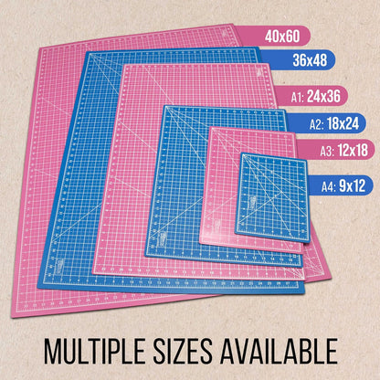 9" x 12" Self-Healing Cutting Mat 5-Ply - Double-Sided Green/Black Craft Mat, Non-Slip Cutting Mats for Crafts, Sewing, Quilting, Scrapbooking