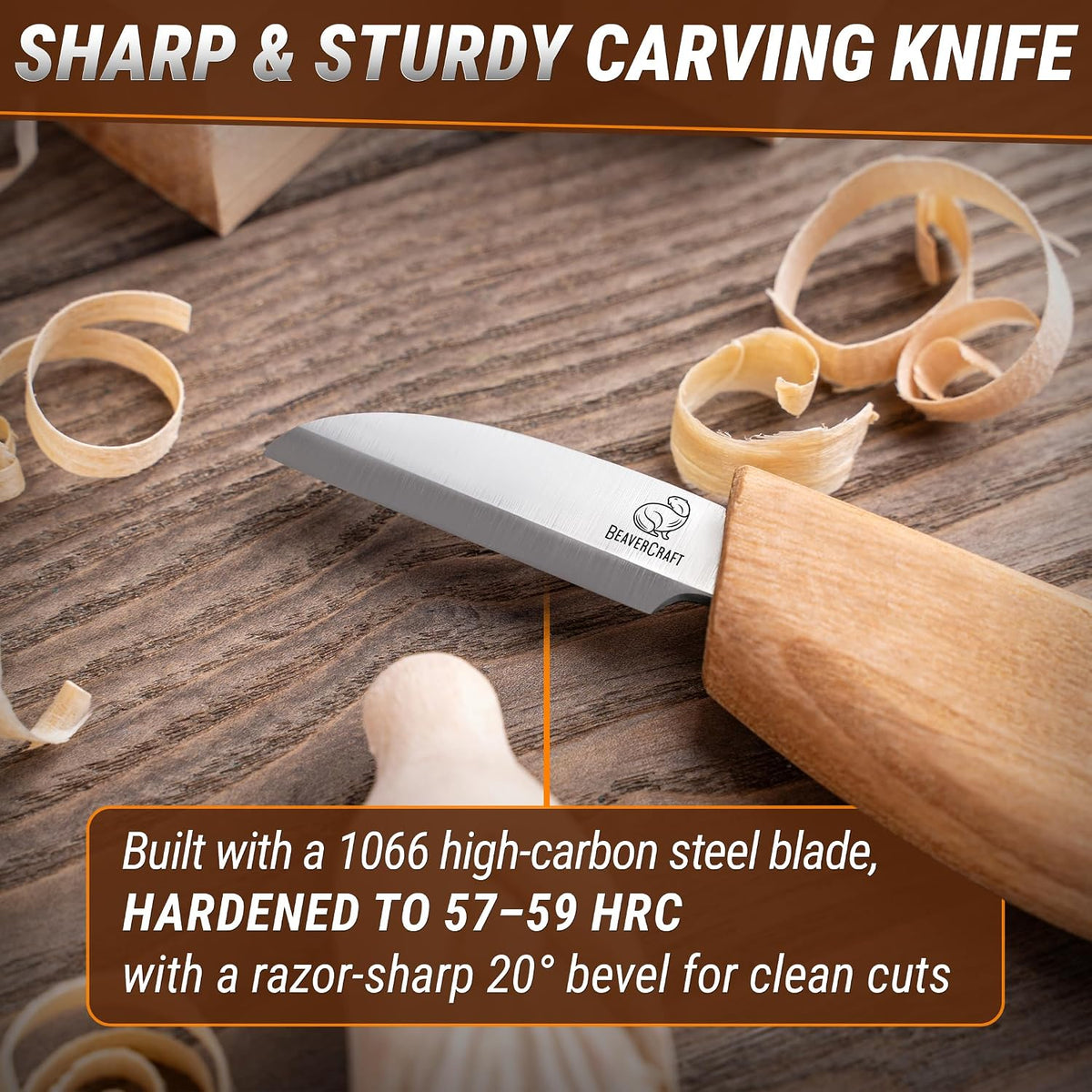Whittling Kit for Beginners, Wood Carving Kit for Beginners - Wood Carving Tools Woodworking Kit for Adults and Teens - Whittling Knife Kit with Wood Blocks - Wood Carving Set DIY03 Wizard