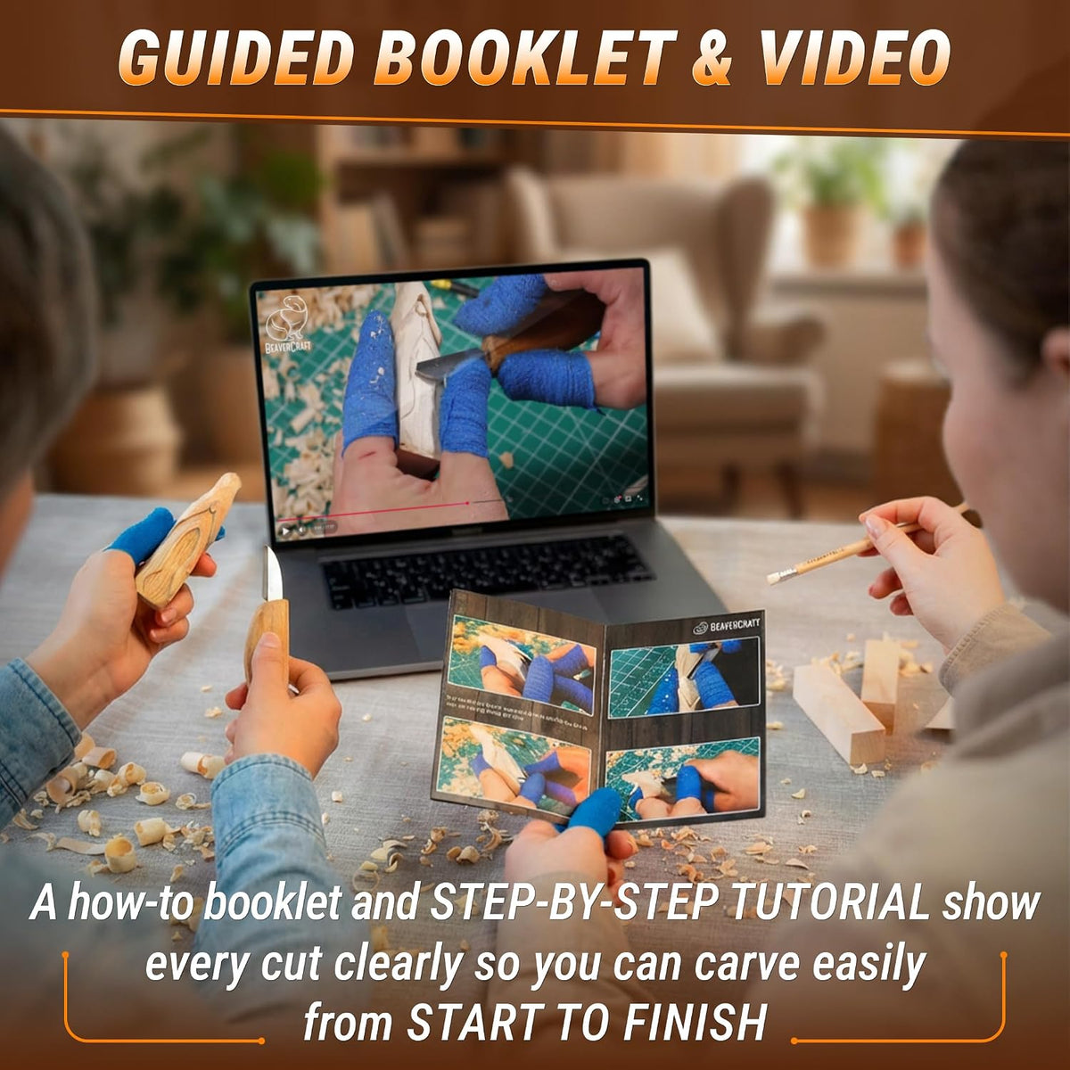 Whittling Kit for Beginners, Wood Carving Kit for Beginners - Wood Carving Tools Woodworking Kit for Adults and Teens - Whittling Knife Kit with Wood Blocks - Wood Carving Set DIY03 Wizard