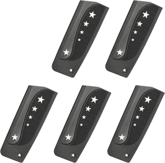 5Pcs Safety Knife Covers Sleeves, Universal PP Knife Sheaths Edge Guards Blade Protector Covers for 7.3" Chopping Knives Portable for Kitchen Camping Picnics Accessories, Black