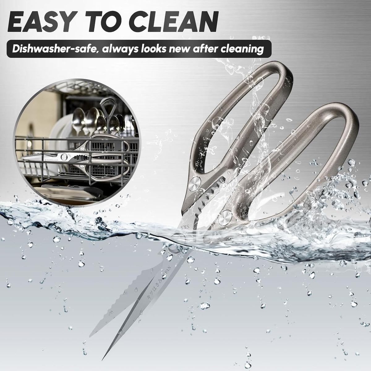 Heavy Duty Kitchen Shears Set - All Purpose Meat Scissors for Food