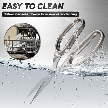 Heavy Duty Kitchen Shears Set - All Purpose Meat Scissors for Food