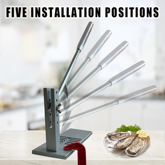 Oyster Shucker Tool Set，Oyster Clam Opener，Oyster Shucking Machine, Oyster Opener with Oyster Knife for Hotel Buffets and Homes and Gift