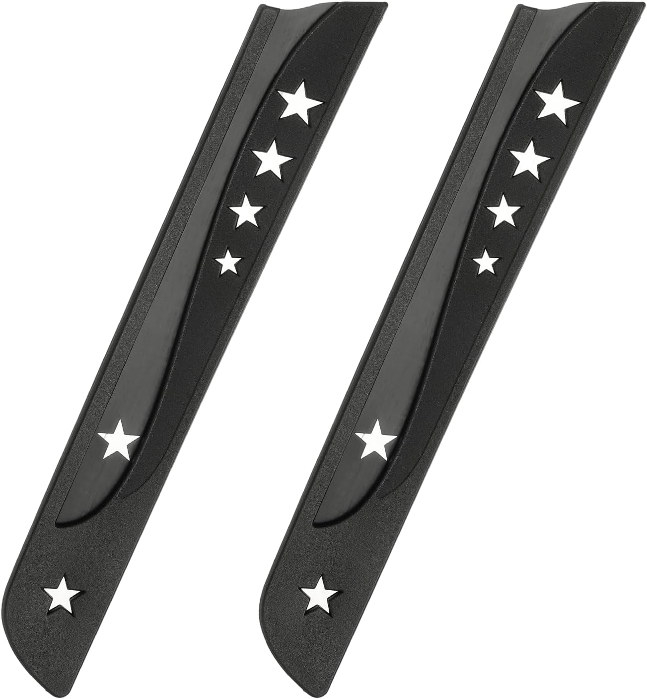 2Pcs Safety Knife Covers Sleeves, Universal PP Knife Sheaths Edge Guards Blade Protector Covers for 8.9" Bread Knives Portable for Kitchen Camping Picnics Accessories, Black