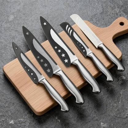 2Pcs Safety Knife Covers Sleeves, Universal PP Knife Sheaths Edge Guards Blade Protector Covers for 8.9" Bread Knives Portable for Kitchen Camping Picnics Accessories, Black