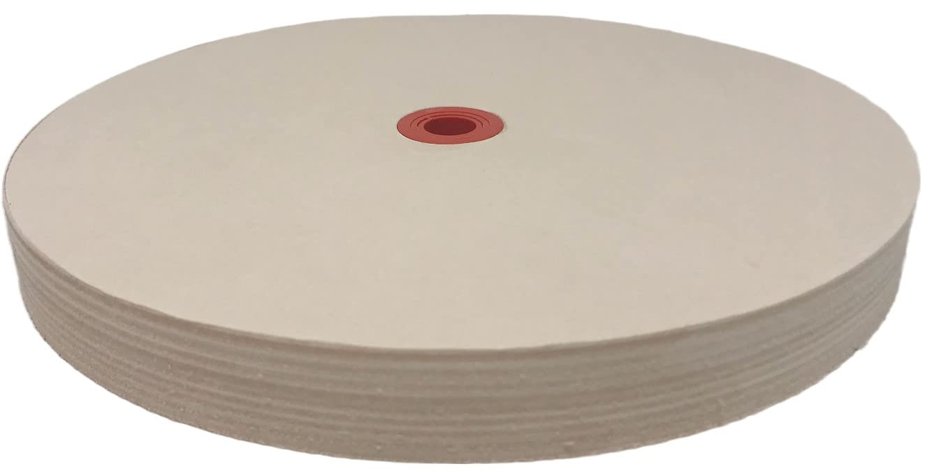 8 in Leather Honing Stropping Wheel Includes Premium White Buffing Compound Made in USA Super Strop Premium Wheel Strops fits 1/2", 5/8" and 3/4" Arbors