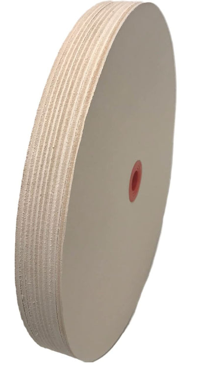 8 in Leather Honing Stropping Wheel Includes Premium White Buffing Compound Made in USA Super Strop Premium Wheel Strops fits 1/2", 5/8" and 3/4" Arbors