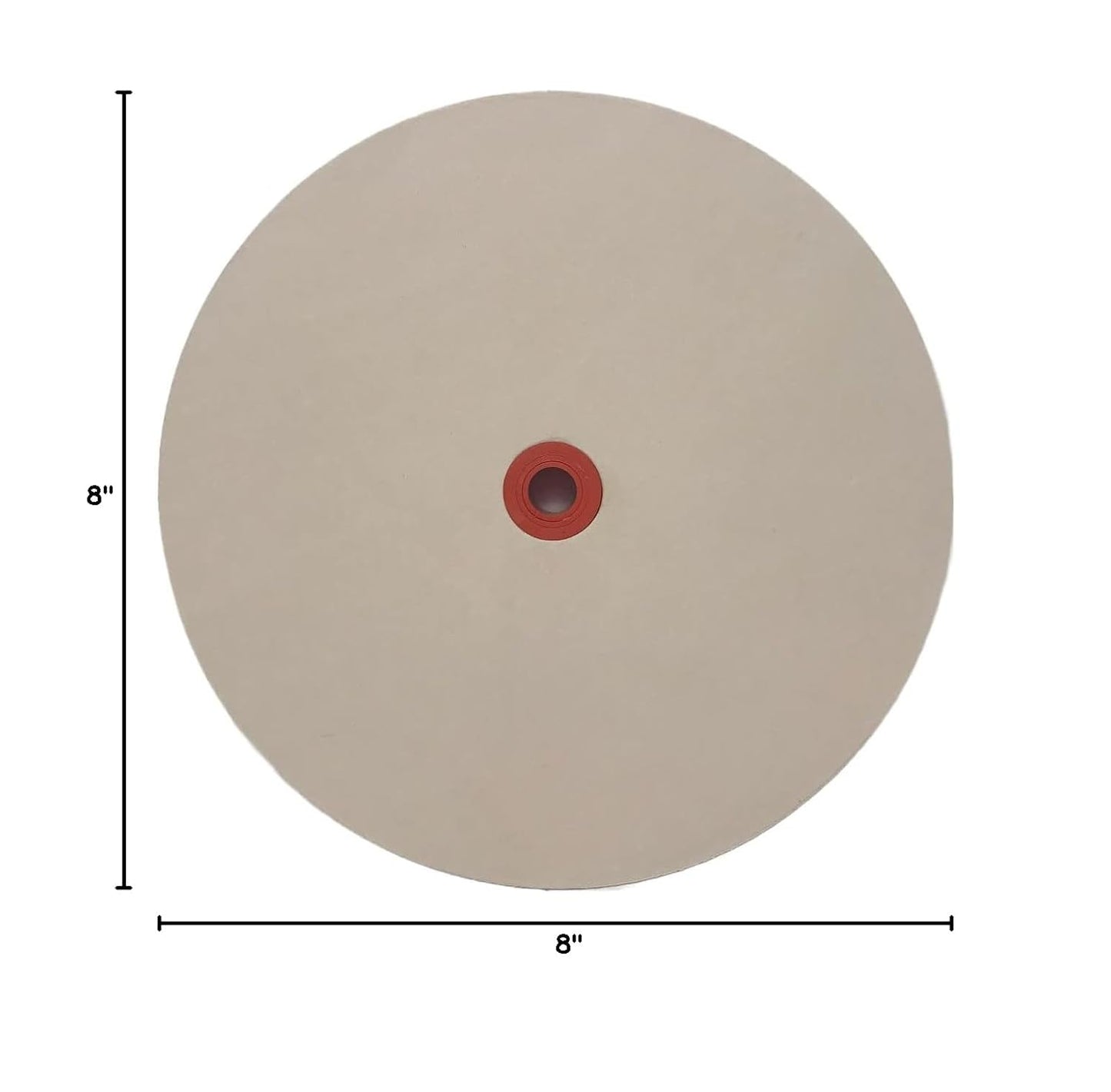 8 in Leather Honing Stropping Wheel Includes Premium White Buffing Compound Made in USA Super Strop Premium Wheel Strops fits 1/2", 5/8" and 3/4" Arbors