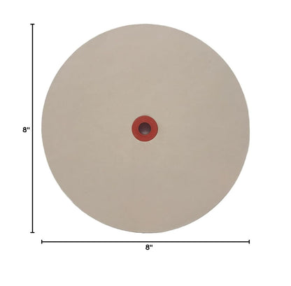 8 in Leather Honing Stropping Wheel Includes Premium White Buffing Compound Made in USA Super Strop Premium Wheel Strops fits 1/2", 5/8" and 3/4" Arbors