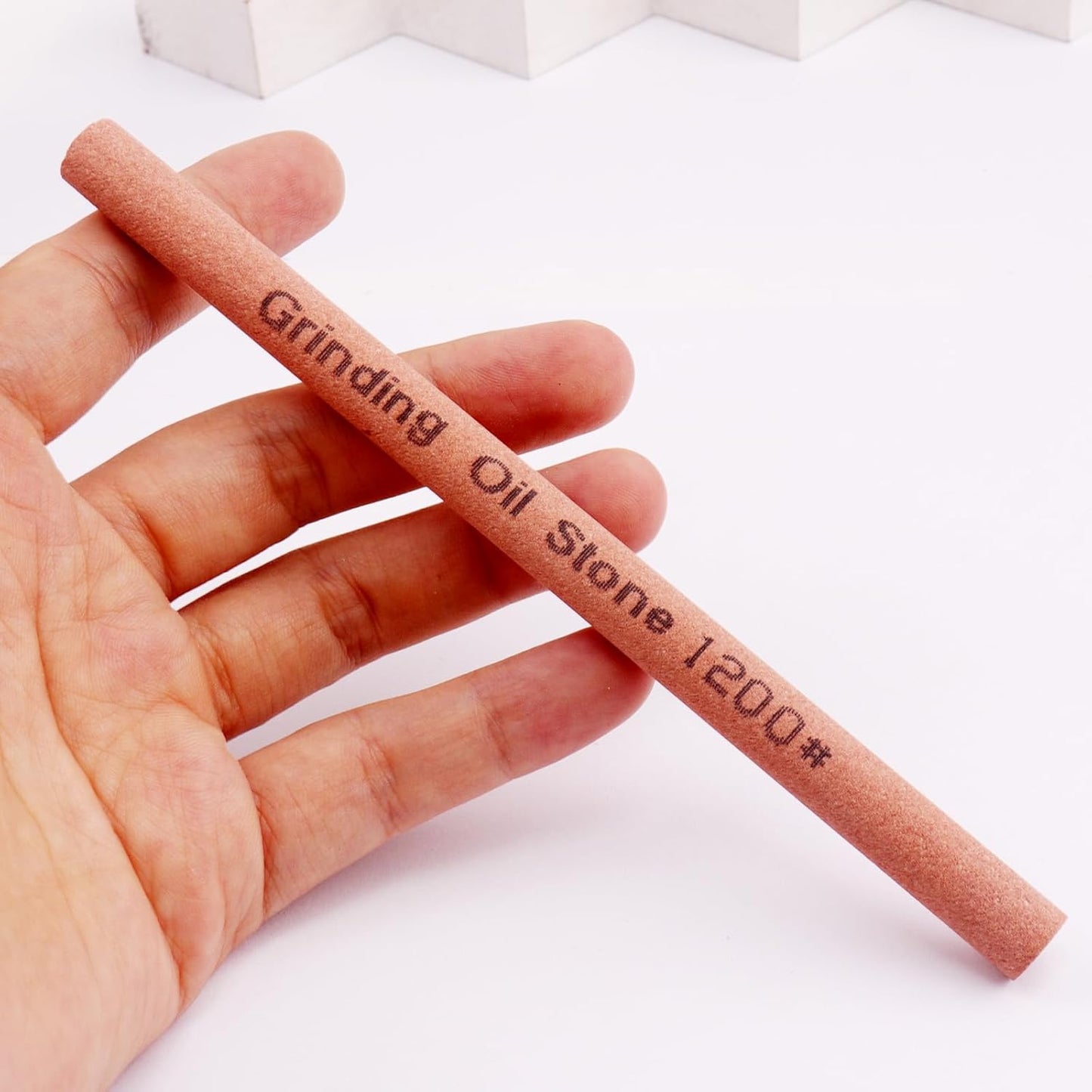 10pcs Sharpening Stone Set-10 Grit Semi Cylindrical Assorted Sizes Whetstone Sharpener Polishing Honing Stone Kit 80# 120# 180# 240# 320# 400# 600# 800# 1000# 1200#(5.91x0.47x0.24inch)