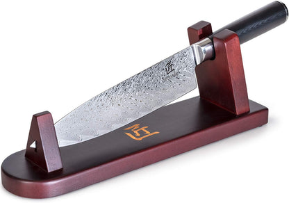 16 Piece Kitchen Knife Set Stainless Steel with Wood Handles, 8" Chef, 6.5" Cleaver, 8" Bread, 8" Slicing, 4.5" Paring, 6pcs Steak Knives, Kitchen Shears, and more