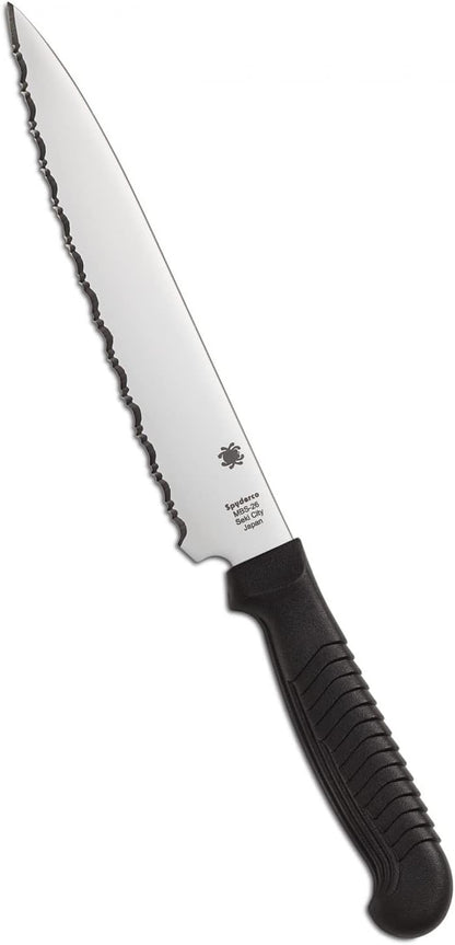 Lightweight Kitchen Utility Knife with MBS-26 Stainless Steel Blade and Polypropylene Plastic Handle