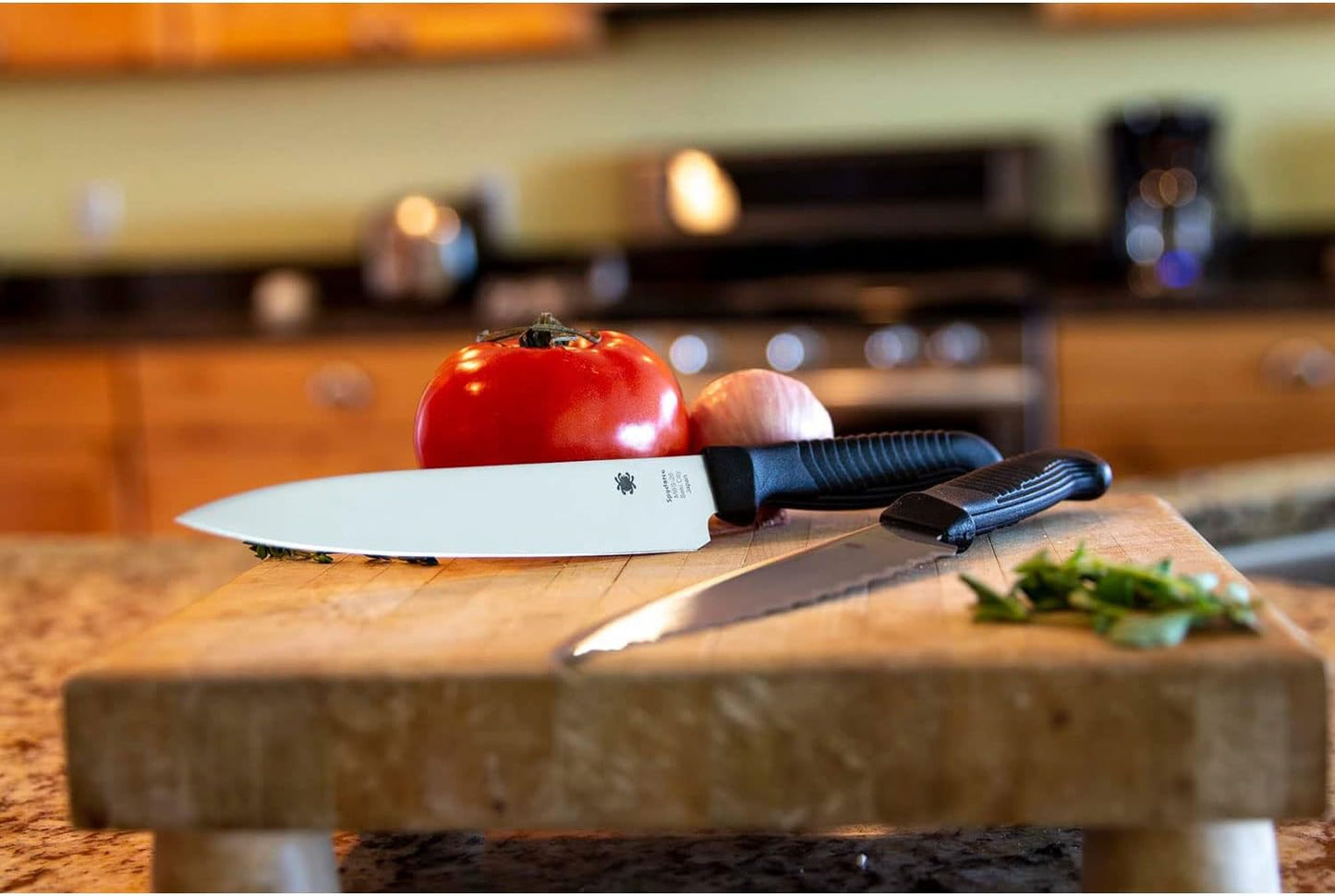 Lightweight Kitchen Utility Knife with MBS-26 Stainless Steel Blade and Polypropylene Plastic Handle