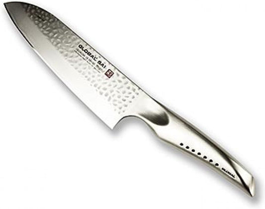 Global SAI-03, SAI Japanese Santoku Knife, 7-1/2", Stainless Steel