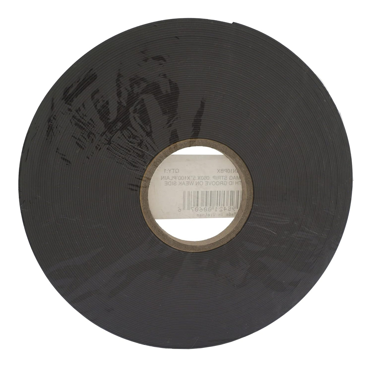 Flexible Magnet Strip - One-Sided Magnetic Strip, Cuttable Magnet, 0.5" Wide, 0.06" Thick, 100 Feet, ZGN10PBX
