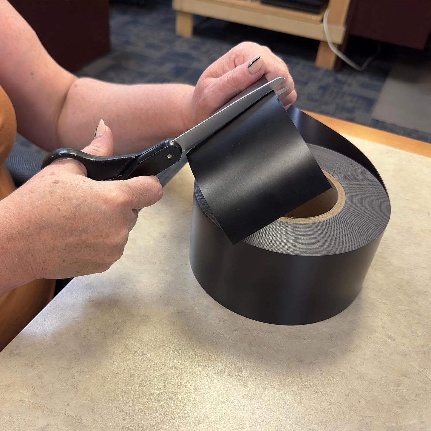 Flexible Magnet Strip - One-Sided Magnetic Strip, Cuttable Magnet, 0.5" Wide, 0.06" Thick, 100 Feet, ZGN10PBX