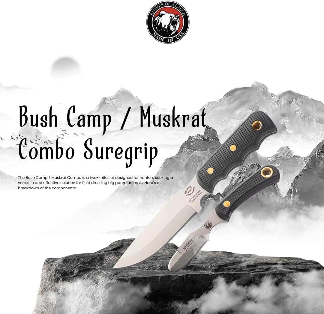 SureGrip Bush Camp/Muskrat Knife Combo