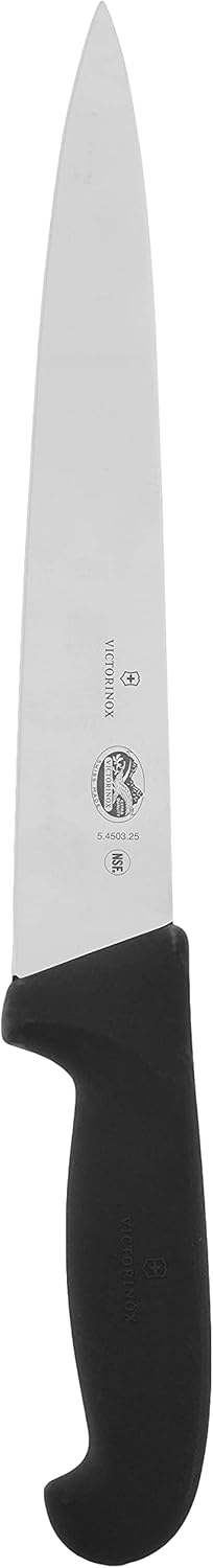 Blade1 Fibrox Pro Black Carving-Straight 10" Semi-Flexible Pointed Blade 1" width at handle, 10 inch, Multi (47540)