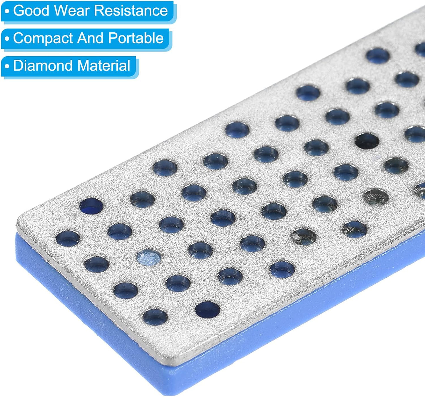 70mm Extra-Fine/Fine/Coarse Ski Snowboard Diamond Stone, 3 Pack Ski Edge Sharpener Diamond Edge Files Snowboard Whetstone, Green/Fuchsia/Blue