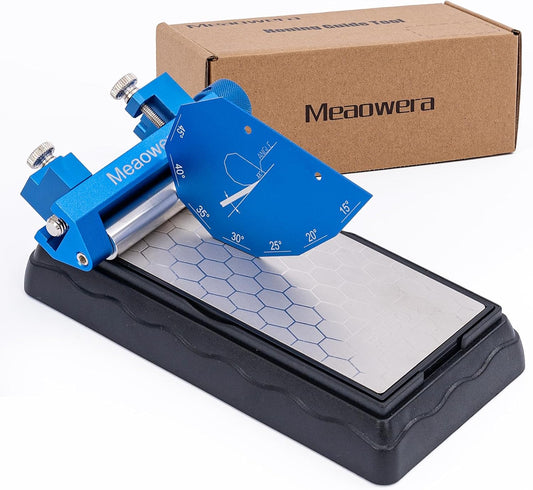 Chisel Sharpening Kit with Sharpening Stones – Wood Chisel Sharpener Honing Guide Set for Chisel Sharpening, Planer Blade Sharpener – Complete Wood Chisel Sharpening Kit with Whetstone