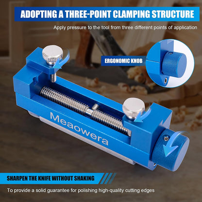 Chisel Sharpening Kit with Sharpening Stones – Wood Chisel Sharpener Honing Guide Set for Chisel Sharpening, Planer Blade Sharpener – Complete Wood Chisel Sharpening Kit with Whetstone