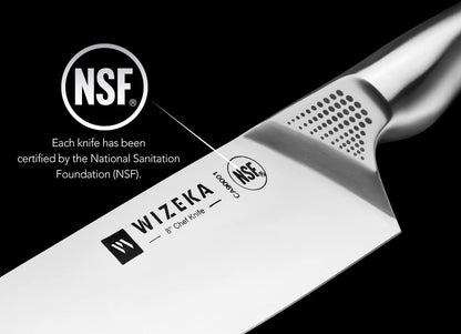 15PCS Kitchen Knife Set with Block and Sharpener, Ultra Sharp | High Carbon Stainless Steel, Precise Cutting, Suitable for Both Beginners and Professional Chefs, Ideal Gift Option