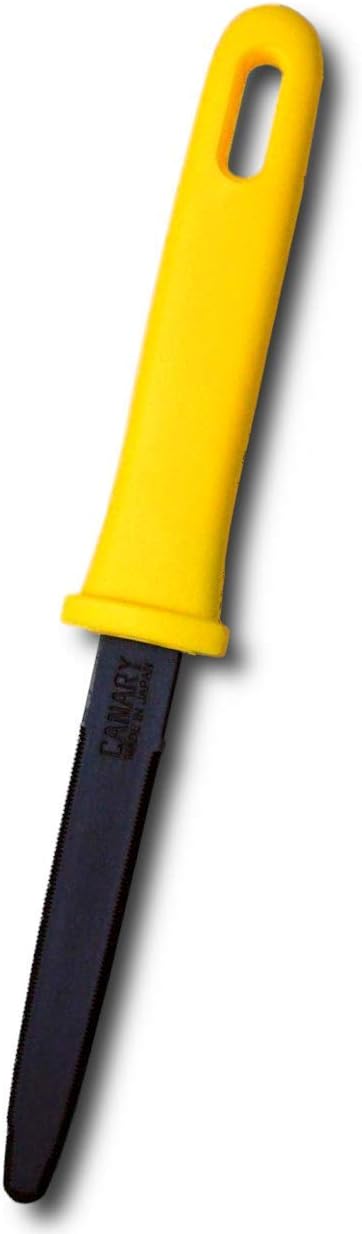 Cardboard Cutter with Non-Stick Coated Blade - 7.5" Box Cutter Utility Knife for Breaking Down Boxes & Opening Packages - Made in Japan, Yellow