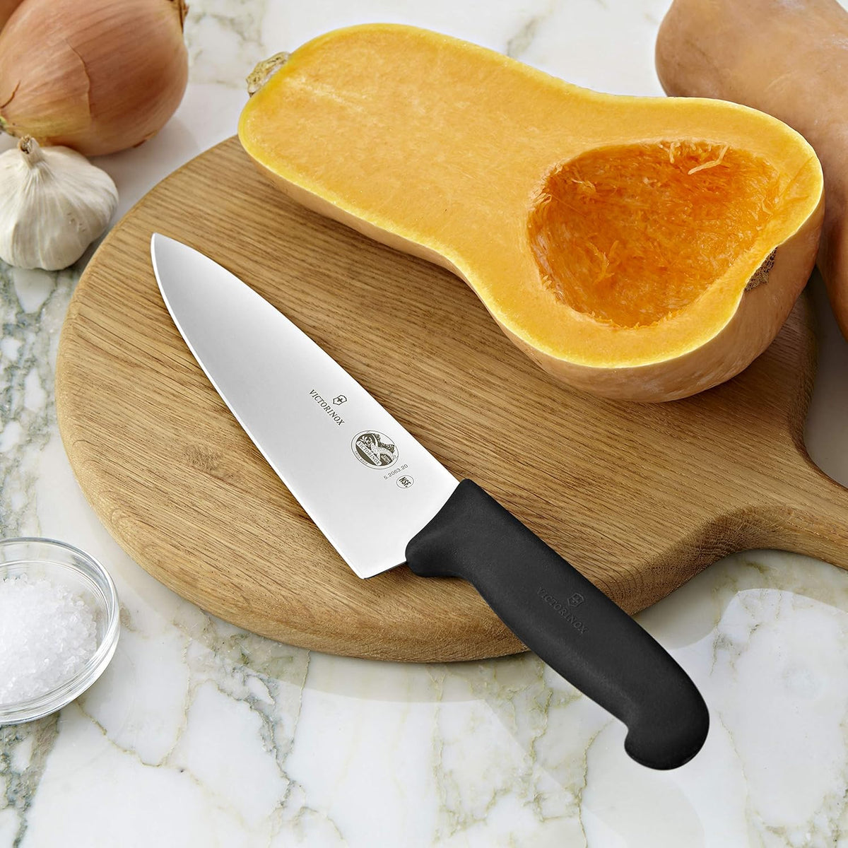 Fibrox 3 Piece Chef's Set, Includes Chef, Carving and Paring Knives, Black