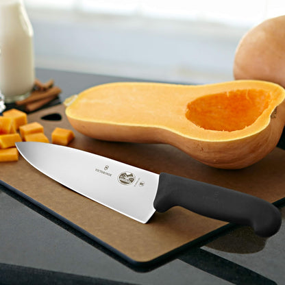 Fibrox 3 Piece Chef's Set, Includes Chef, Carving and Paring Knives, Black