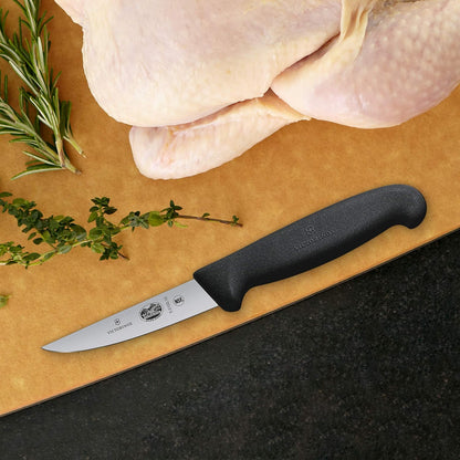Fibrox 3 Piece Chef's Set, Includes Chef, Carving and Paring Knives, Black