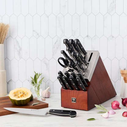 Classic Razor-Sharp Self-Sharpening Knife Set, Chef Knife, Bread Knife German Engineered Informed by 100+ Years of Mastery