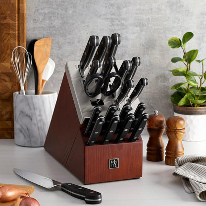 Classic Razor-Sharp Self-Sharpening Knife Set, Chef Knife, Bread Knife German Engineered Informed by 100+ Years of Mastery
