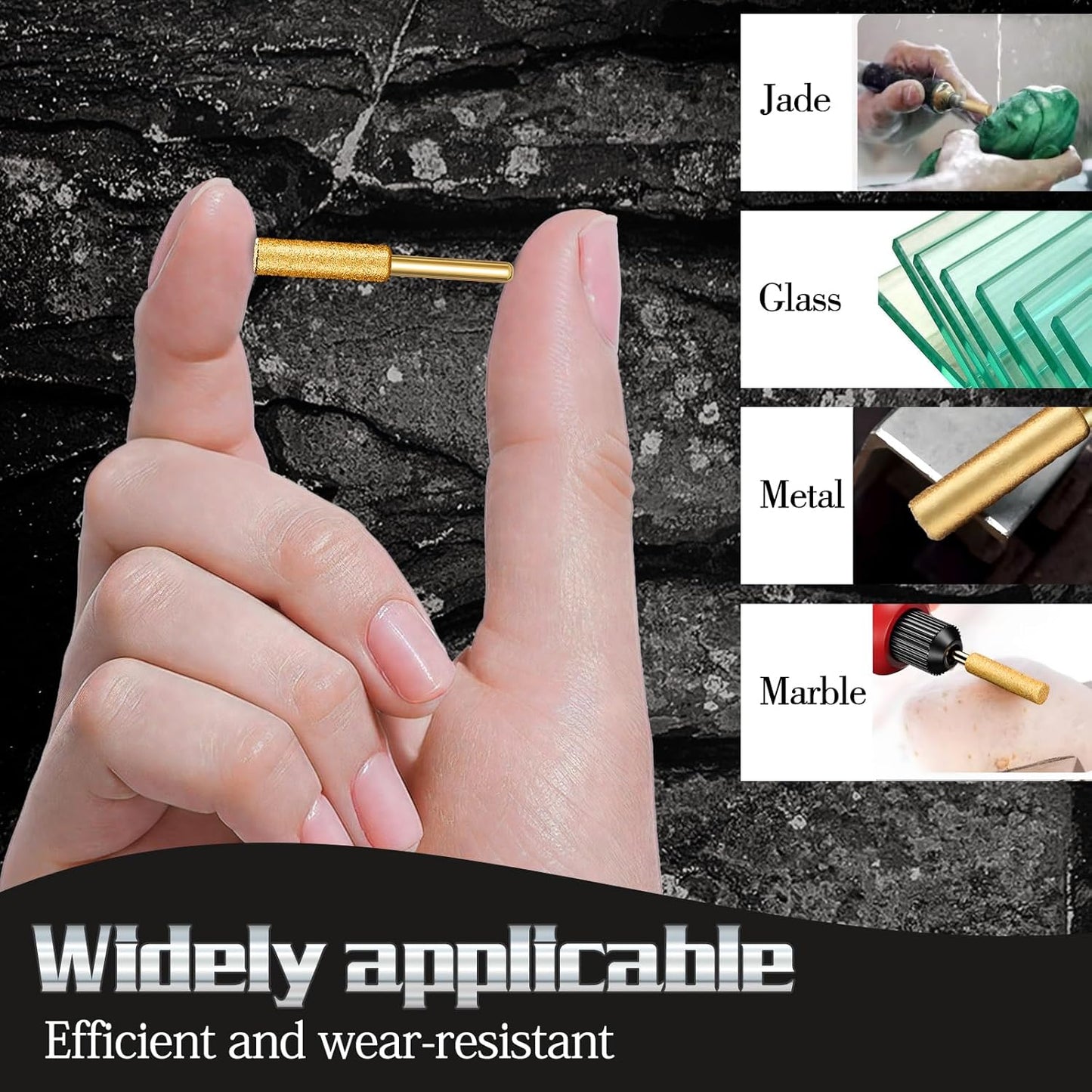30 Pcs 5/32 Inch Chainsaw Sharpening Stones Diamond Chainsaw Sharpener Chainsaw Grinding Stone File Golden Chainsaw Accessories for Electric Diamond Sharpening Wheel, 4.0mm
