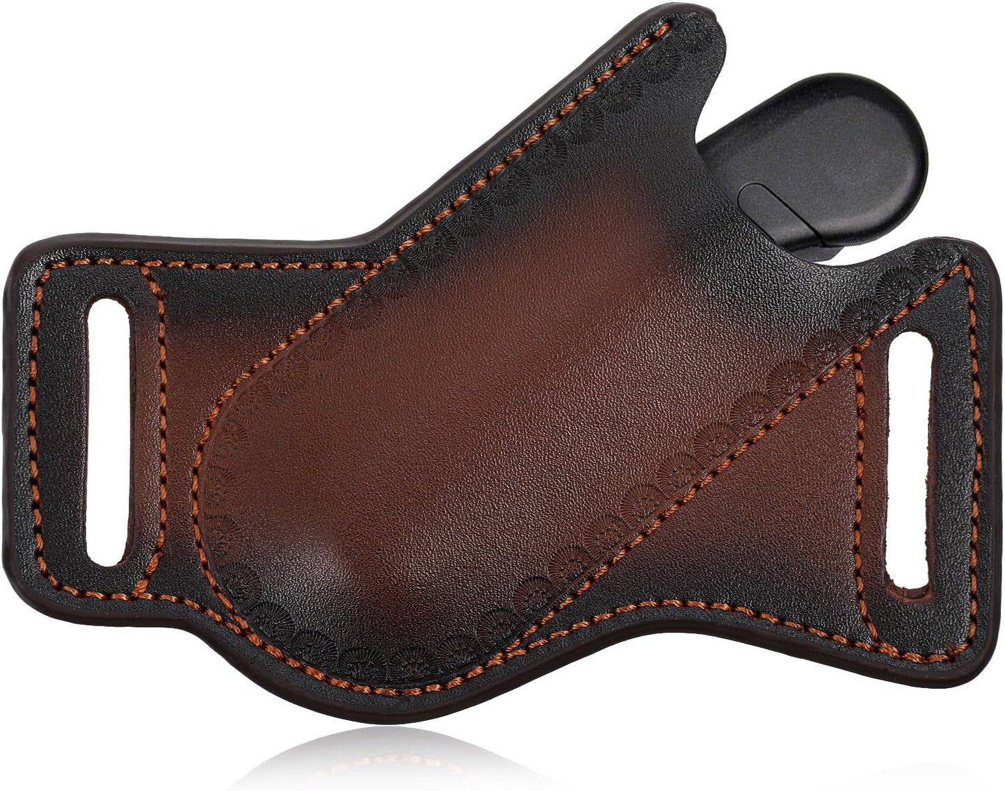 Durable Leather Knife Sheath, Multitool Horizontal Knife Sheath for Belt, Waterproof Folding Knives Holder for Folding Knives Tools