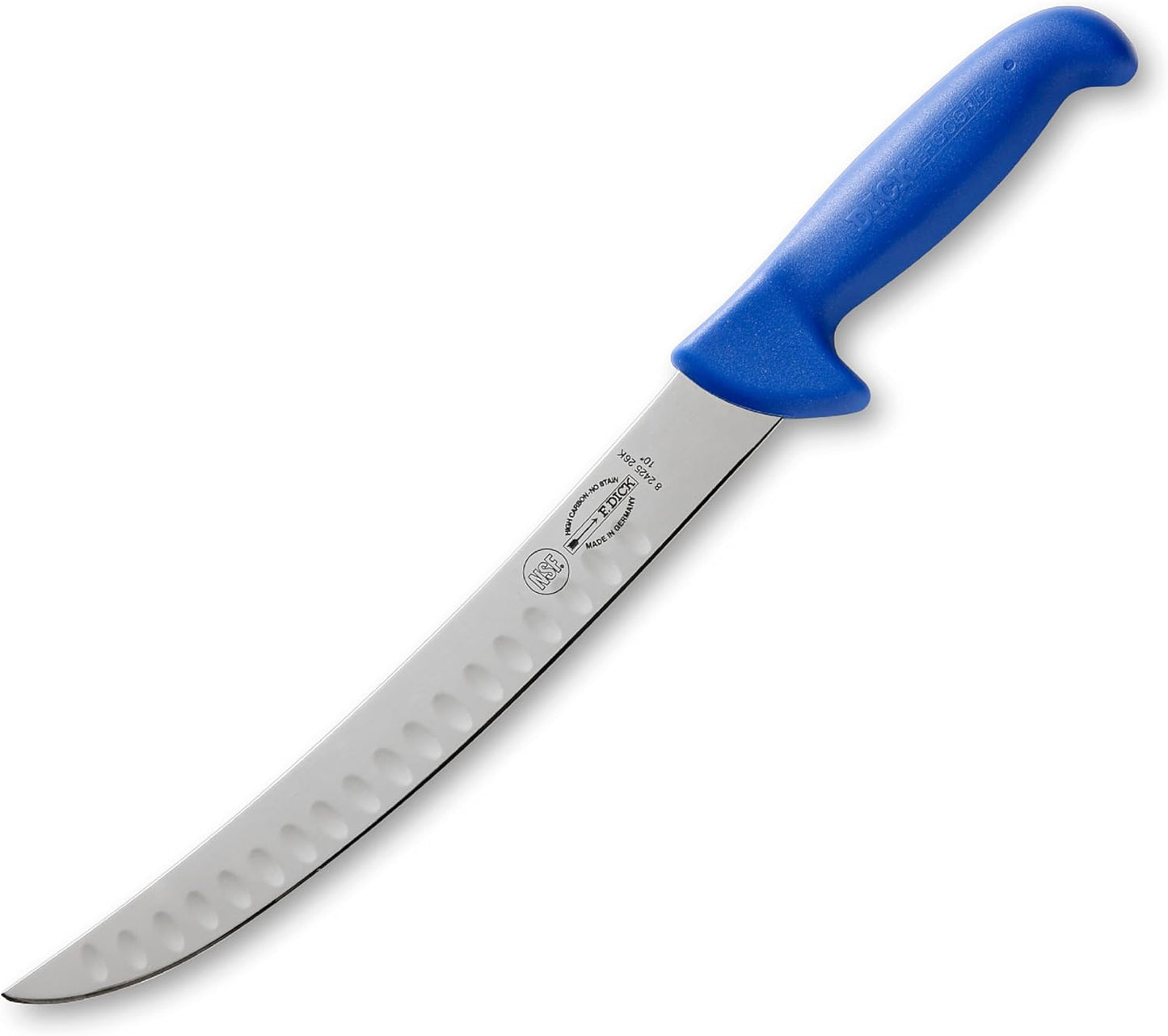ErgoGrip Butcher Knife - Chopping Knife with 10.2" blade & 56 HRC - Ideal for processing meat - NSF Certified - Ultra sharp - Ergonomic handle - High carbon - Made in Germany