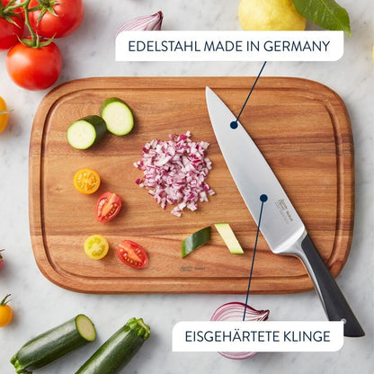 Tefal Jamie Oliver Santoku Knife, 16.5cm, German Stainless Steel, K2671555, Black