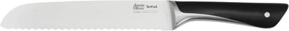 Tefal Jamie Oliver Santoku Knife, 16.5cm, German Stainless Steel, K2671555, Black