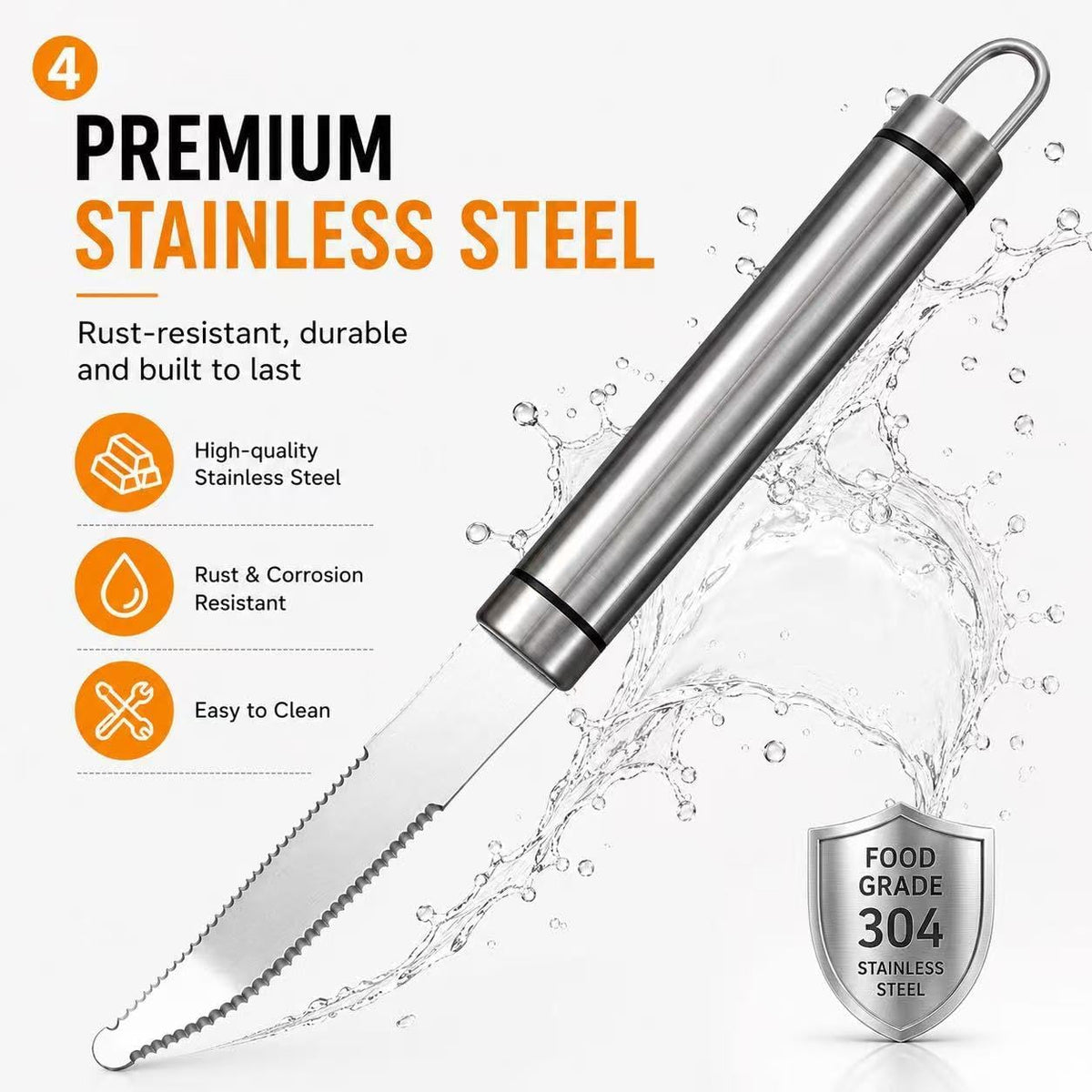Grapefruit Knife Curved Serrated Double Blade Fruit Peeler