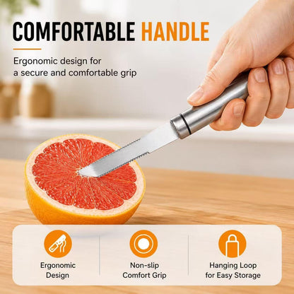 Grapefruit Knife Curved Serrated Double Blade Fruit Peeler