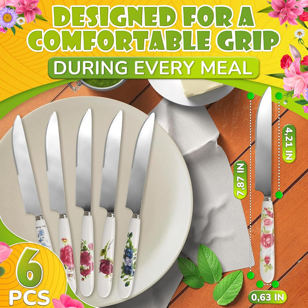 2 Pcs Butter Knife Spreader 3-in-1 Set, Stainless Steel