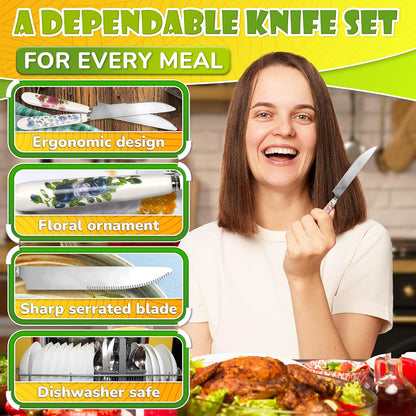 2 Pcs Butter Knife Spreader 3-in-1 Set, Stainless Steel