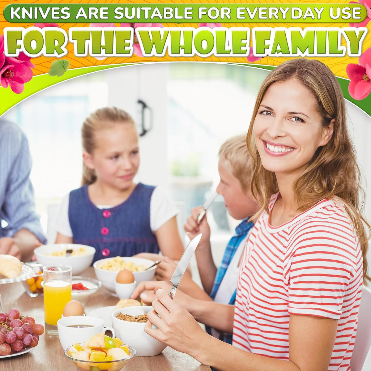 2 Pcs Butter Knife Spreader 3-in-1 Set, Stainless Steel