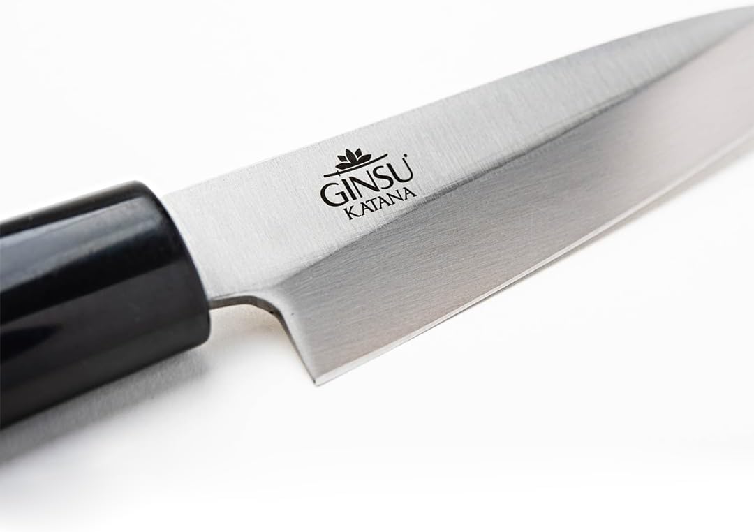 Japanese Petty Knife 3.9" – 420J2 Stainless Steel Paring Knife with Wood Handle for Fruit, Vegetable & Meat Preparation | Sharp paring knife with a durable stainless steel blade and wood handle for trimming, peeling, and precision cutting.