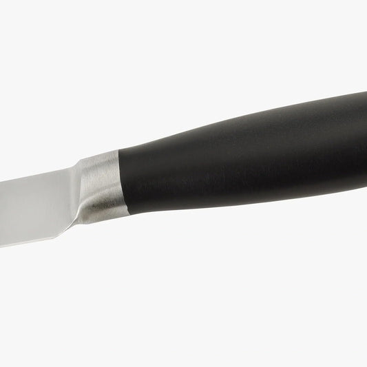 Forged Slicing Ham Knife 10 inch Stainless Steel Blade 250 mm. Professional Kitchen Knife. Rust & Corrosion Resistant. Flexible blade and smooth edge. Series Clara. Color Black.