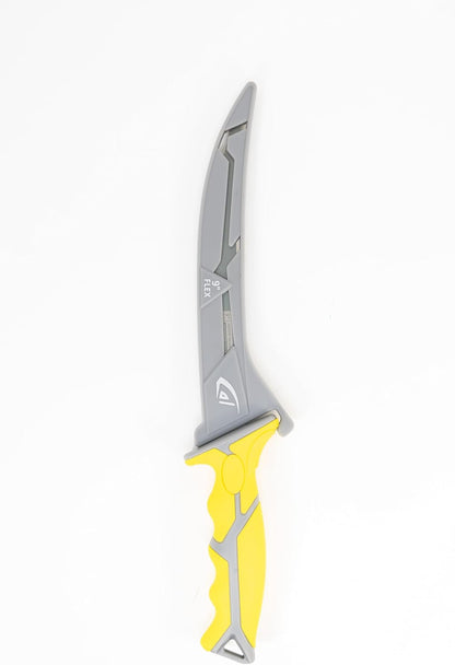 danco 9-Inch Karl Flex Fillet Knife with Swedish Steel Blade and Sheath | 9-Inch Karl Flex Fillet Knife, Swedish Stainless Steel Blade, Non-Stick Teflon Coating, TPR Grip, Sheath, Fresh/Saltwater