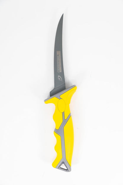 danco 9-Inch Karl Flex Fillet Knife with Swedish Steel Blade and Sheath | 9-Inch Karl Flex Fillet Knife, Swedish Stainless Steel Blade, Non-Stick Teflon Coating, TPR Grip, Sheath, Fresh/Saltwater