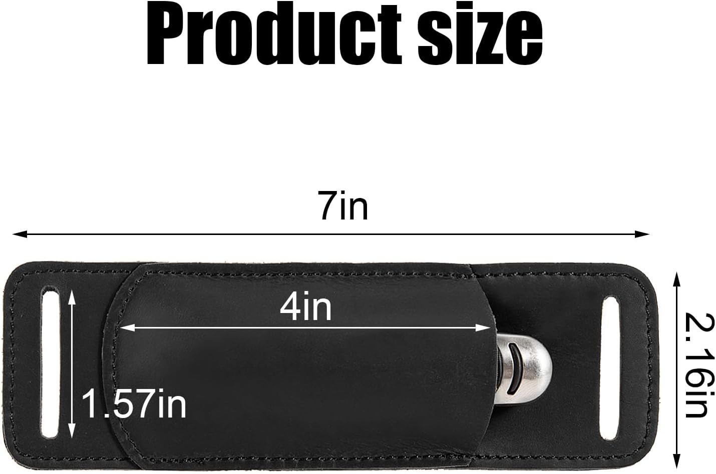 Knife Sheath,Belt Buckle Knife Sheath,Leather Knife Sheaths for Belt,Pocket Knife Folding EDC Belt Knife Holster,Open Top Knife Belt Leather Sheath for 5 inch Folding Knife.Gift for Men.