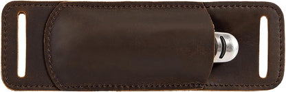 Knife Sheath,Belt Buckle Knife Sheath,Leather Knife Sheaths for Belt,Pocket Knife Folding EDC Belt Knife Holster,Open Top Knife Belt Leather Sheath for 5 inch Folding Knife.Gift for Men.