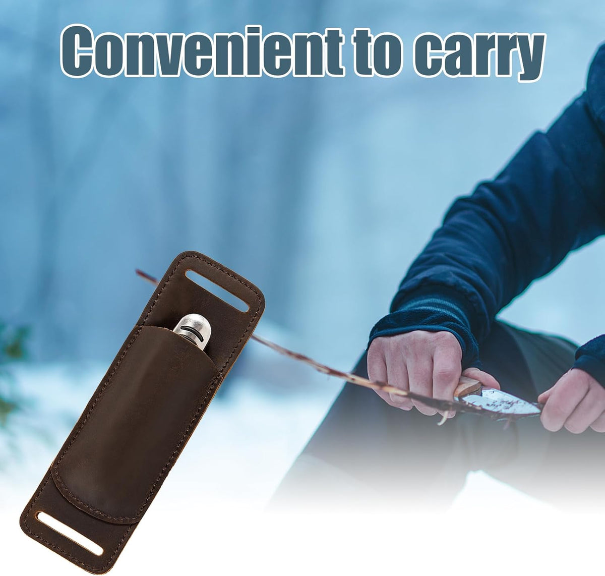 Knife Sheath,Belt Buckle Knife Sheath,Leather Knife Sheaths for Belt,Pocket Knife Folding EDC Belt Knife Holster,Open Top Knife Belt Leather Sheath for 5 inch Folding Knife.Gift for Men.