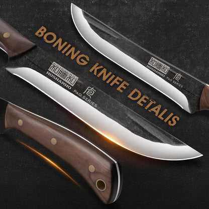 6" Cleaver Knife, Hand Forged Chopper Butcher Meat Cleaver Knife | Full Tang Vegetable Meat Cleaver Cutting Knife for Kitchen, Outdoor Cooking, Camping, Gift for Men
